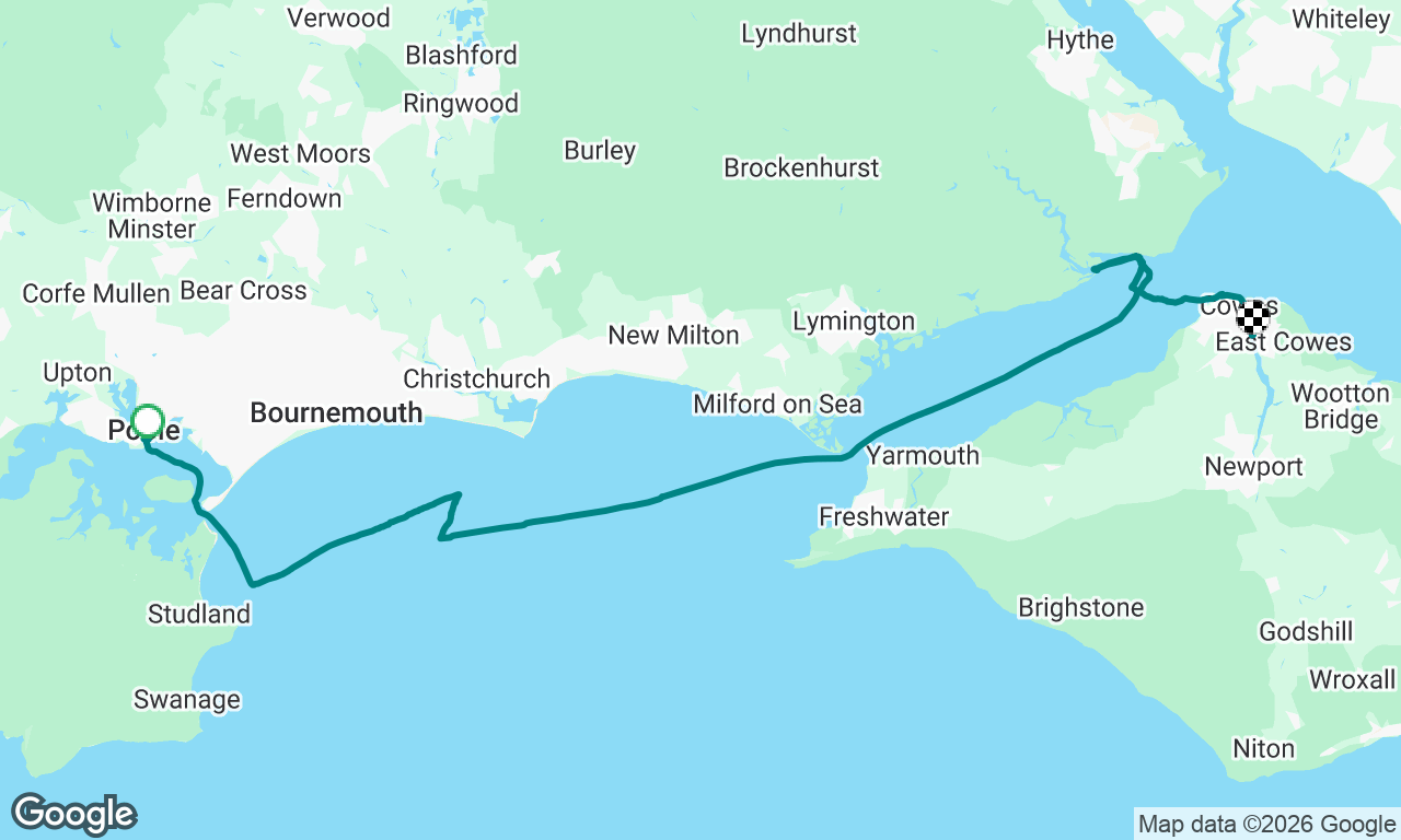 CS D4 - Poole to East Cowes via Beaulieu River