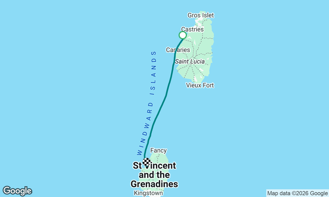 Speed record to St. Vincent 