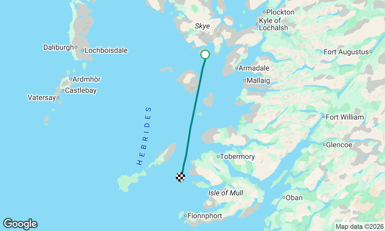 loch Stravaig to the Treshnish isles.