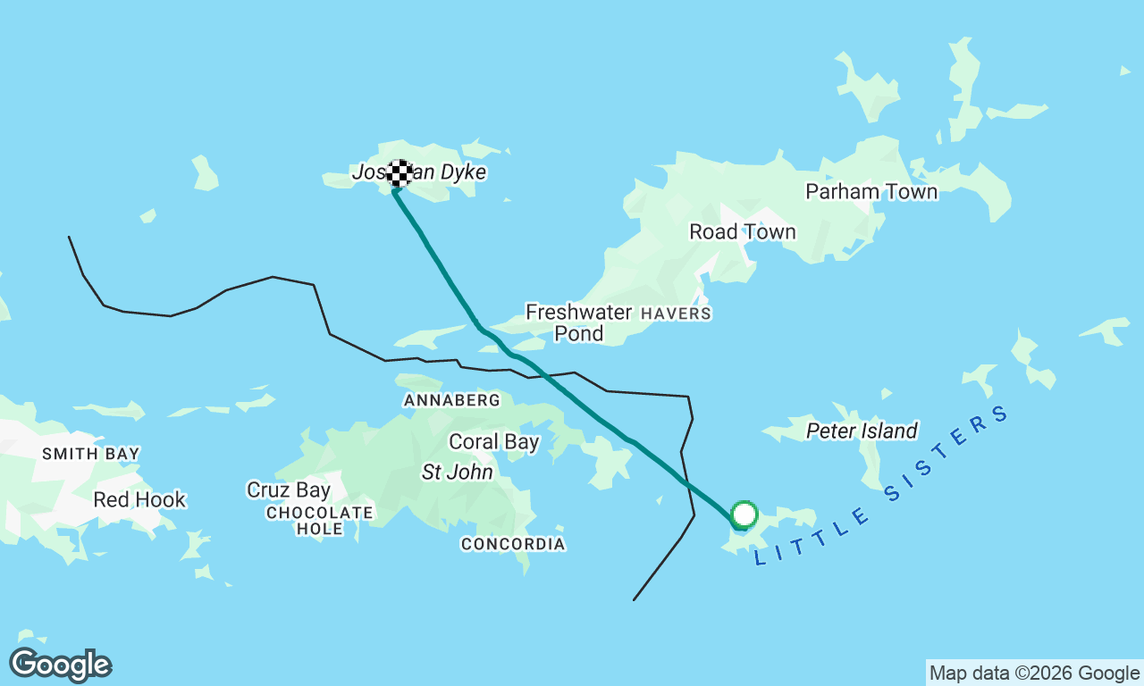 Norman Island to Jost Van Dyke Island BVI