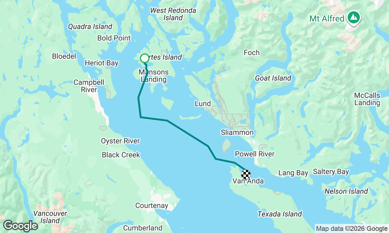 Gorge Harbour to Texada Boat Club