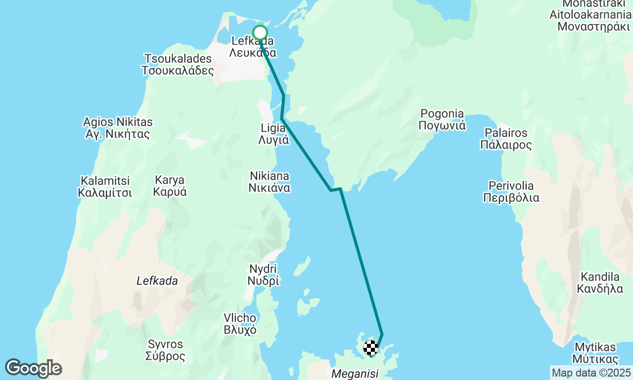 WRI - Day 1 
Lefkada to Abelaki Bay