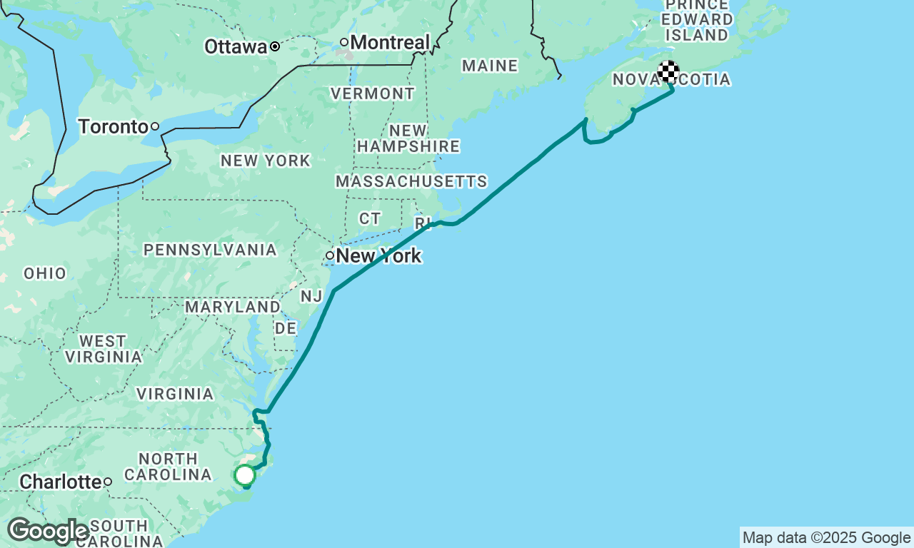 Merritt, NC to Halifax, NS