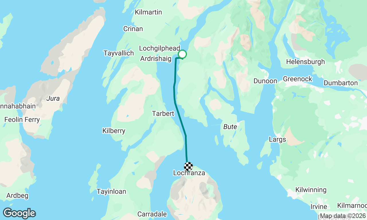 Otter Ferry to Lochranza