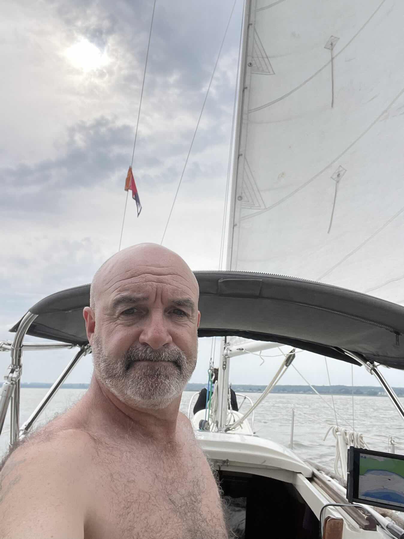 Barely any wind. Anchored and fishing_46E8EDAF-AC7C-478D-99BA-975F1F54D82B