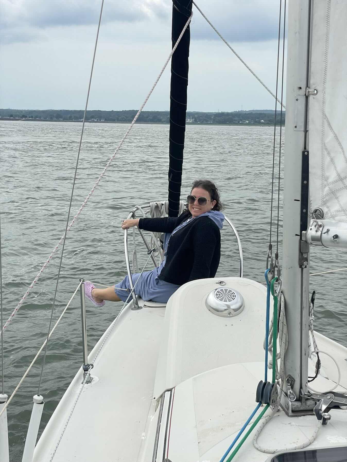 Barely any wind. Anchored and fishing_8C16DC44-1A96-4871-8A43-507B64B2D43C