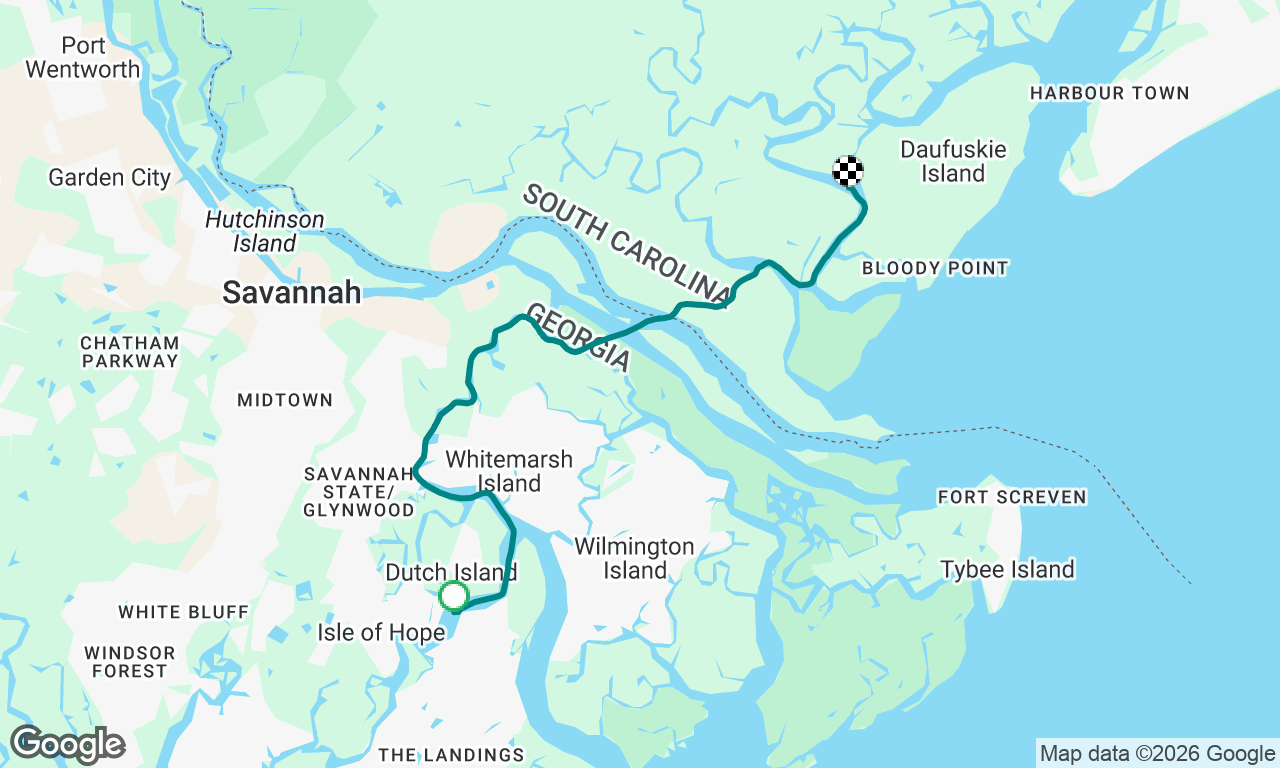 Cruise North - Day 10 - Isle of Hope to Daufuskie