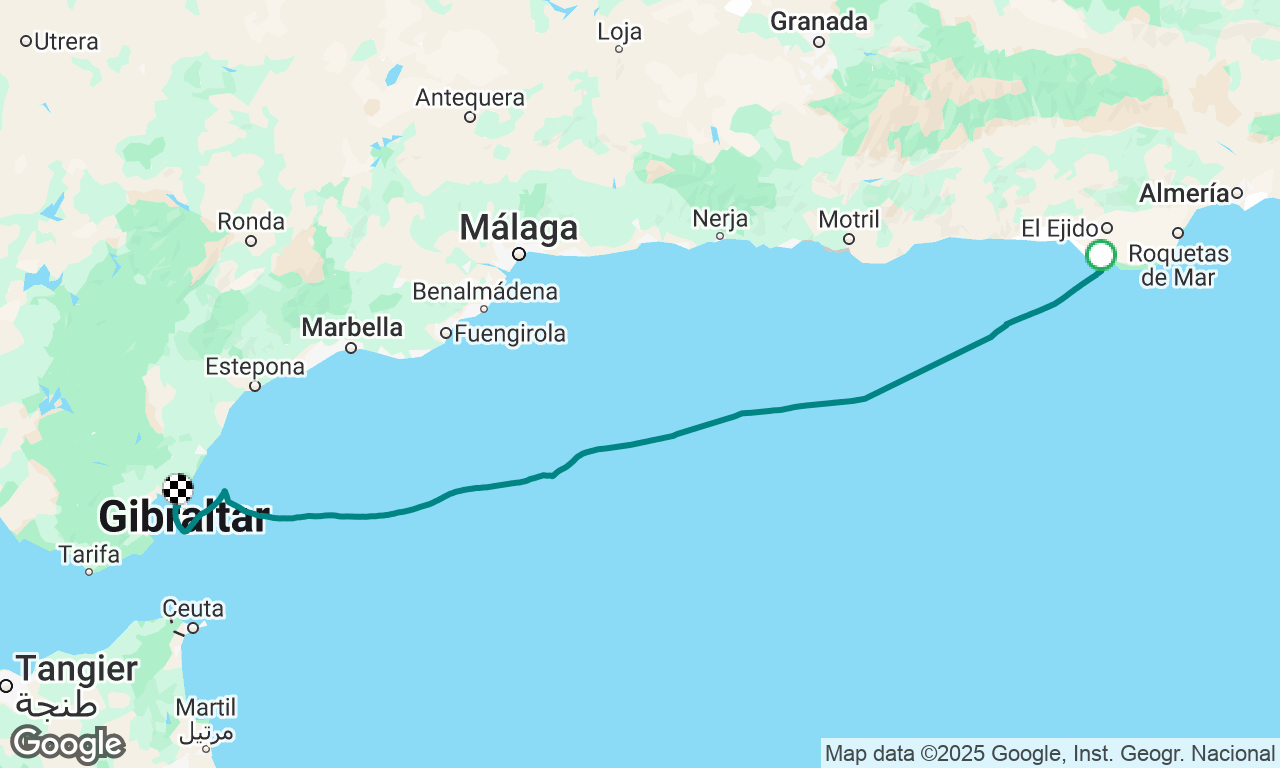 Almerimar 🇪🇸 to Gibraltar 🇬🇮 