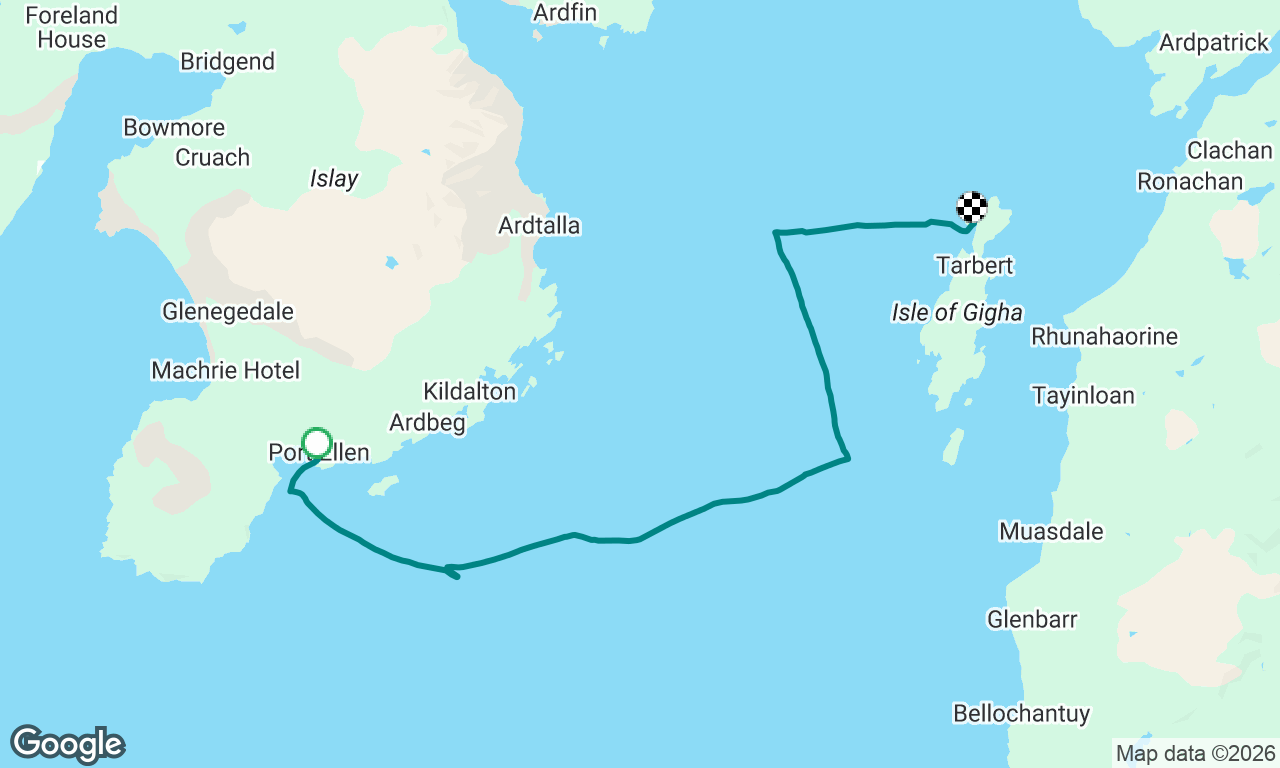 Port Ellen to West Tarbert Bay