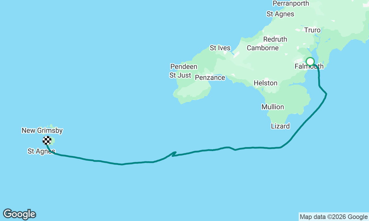 First sail to the Isles of Scilly 😃