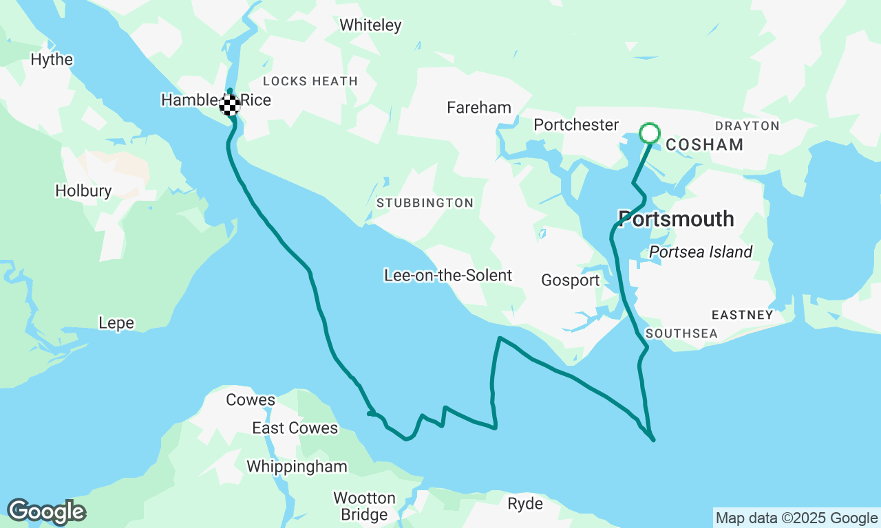 Port Solent to Hamble via Osbourne Bay