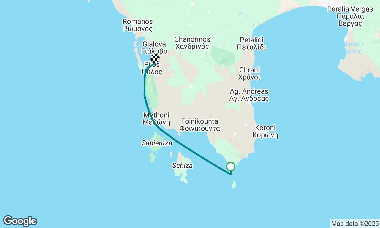 Koufosaratsia to Pylos
