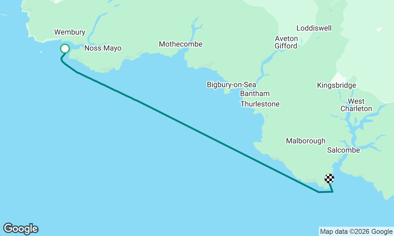 Quick short trip to Salcombe ready to step off to Guernsey tomorrow
