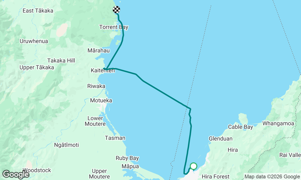 Nelson to Bark Bay via Kaiteriteri