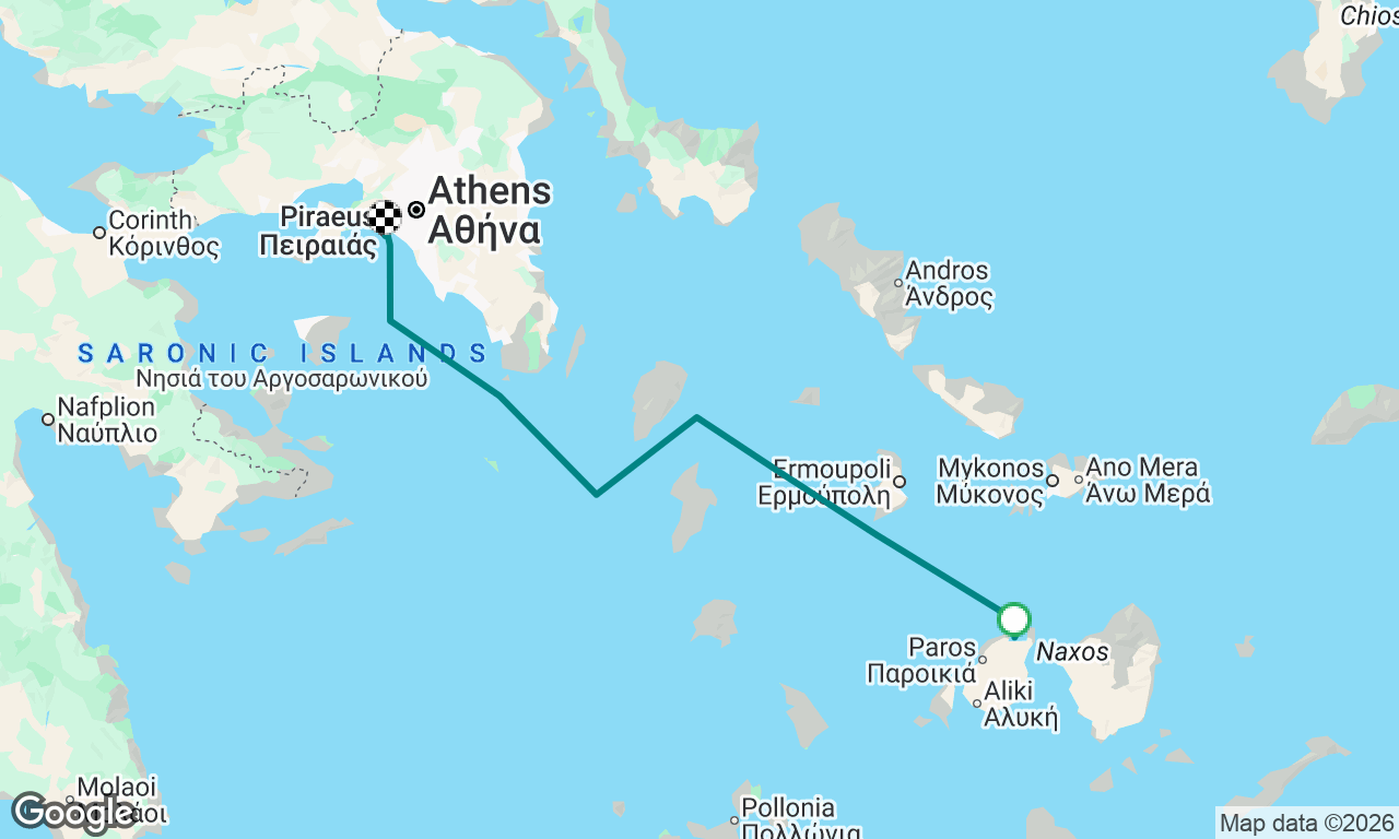 Paros to Zea Marina