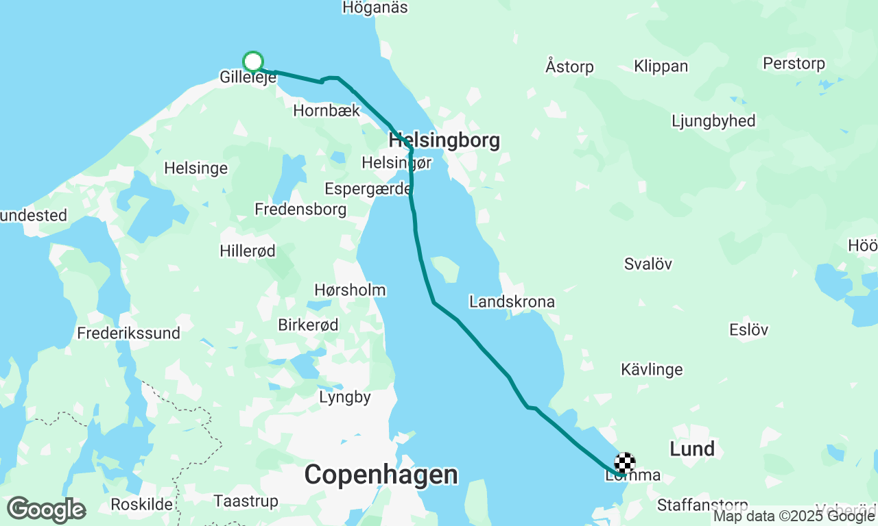 Summer trip - leg 3. Gilleleje (Denmark) - Lomma (Sweden)