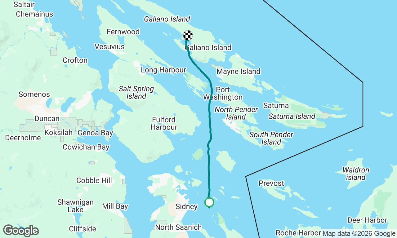 Sidney Spit to Montague Harbor