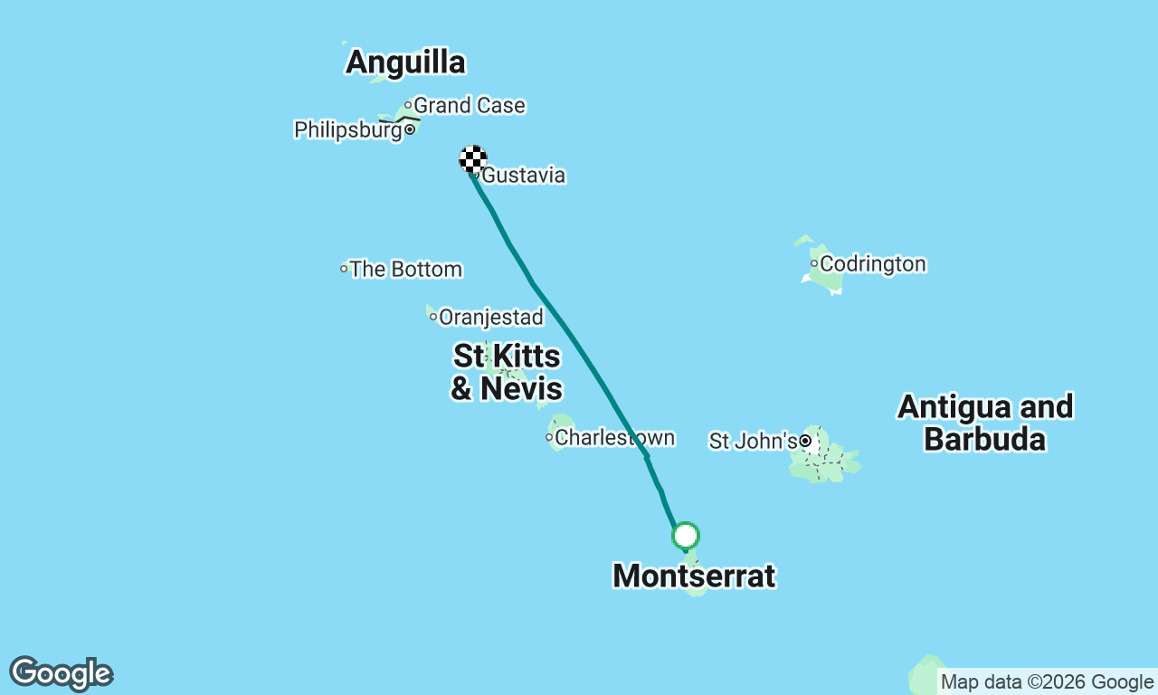 Monserrat to St Barth