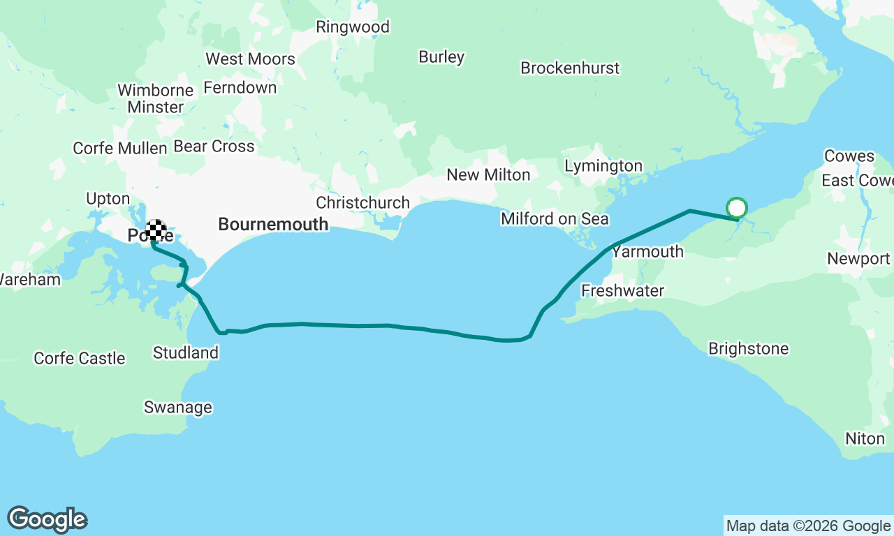 Newtown to Poole Quay