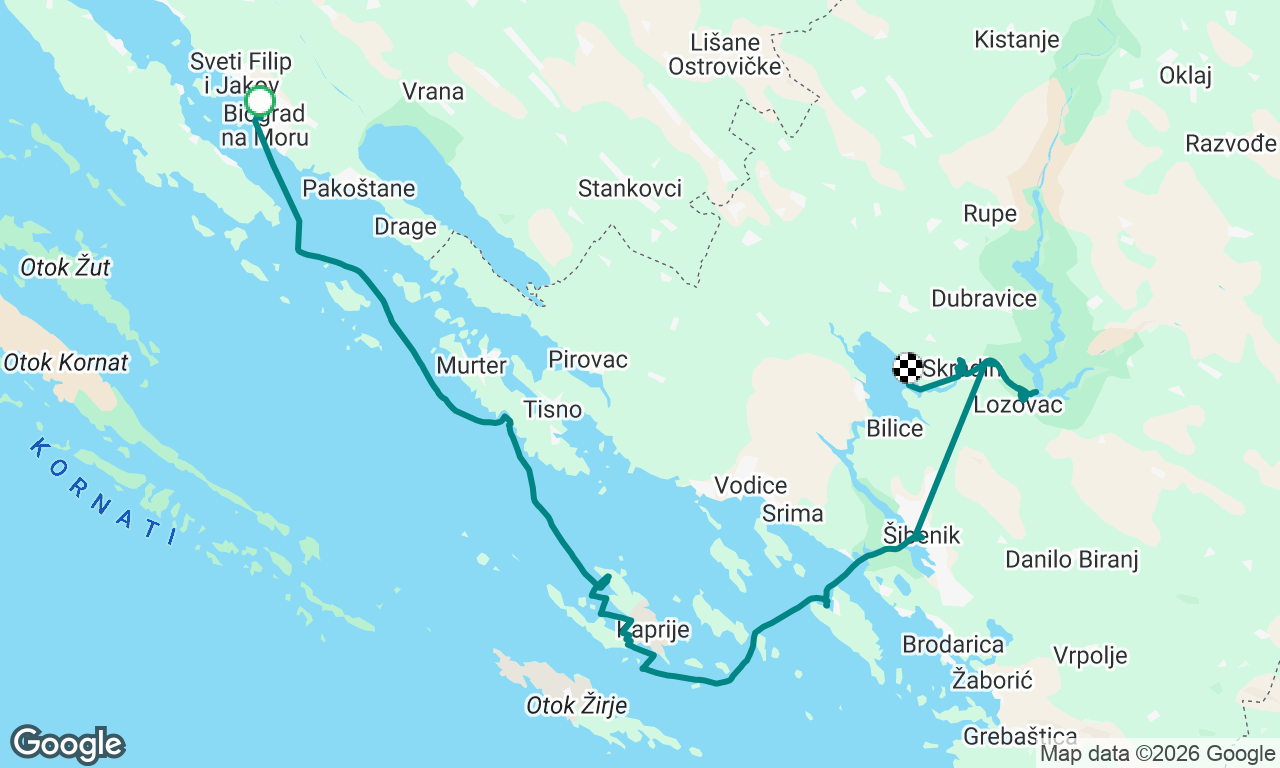 Voyage map