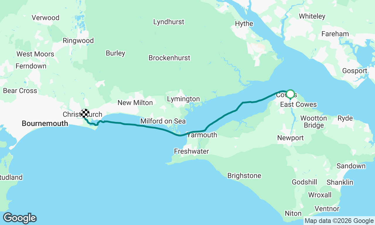 Cowes to Christchurch