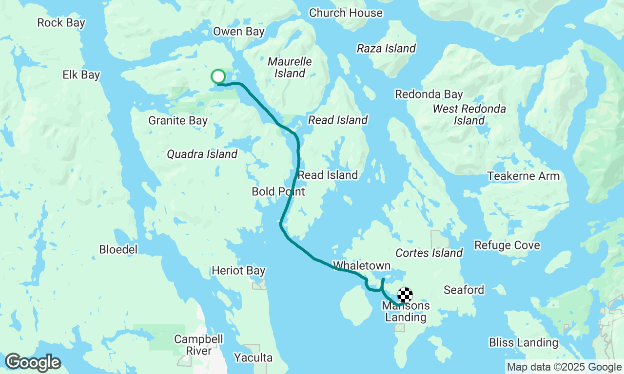 Barnett LTB Octopus Islands to Manson Landing