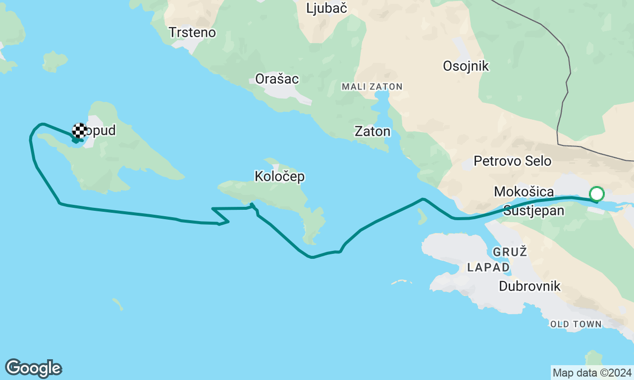 Day 1 Croatia Dubrovnik to Lopud Sail