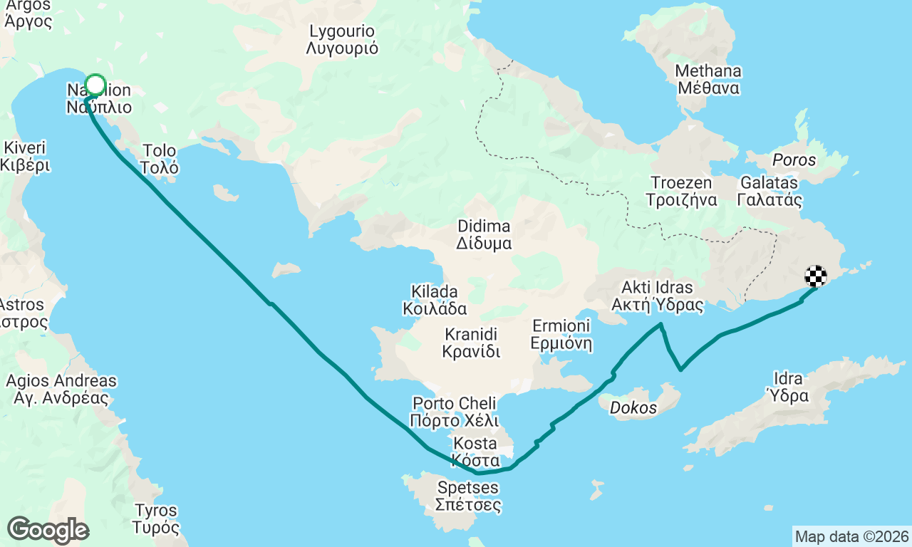 Nafplio to Soupia