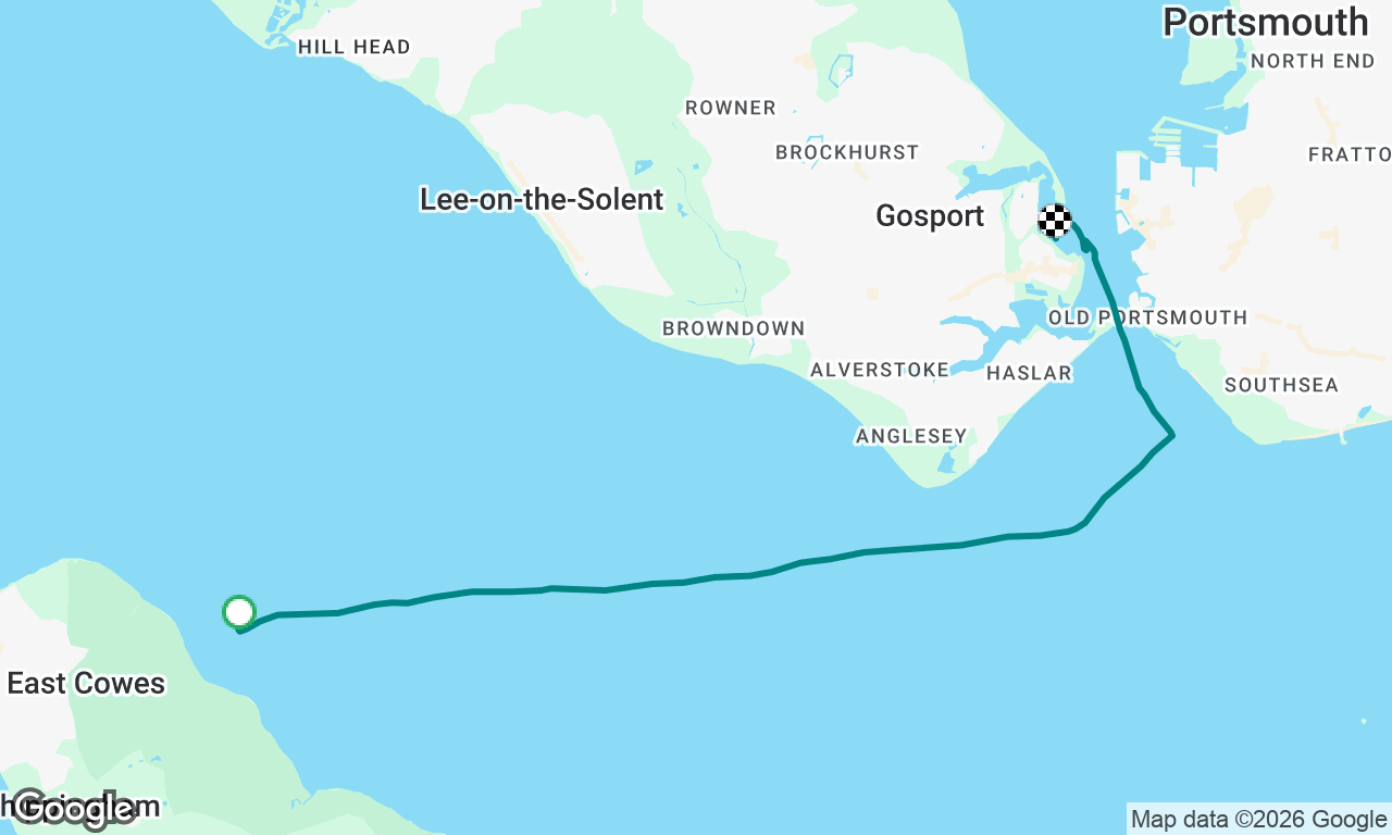 Home Run; Osborne Bay IOW to Gosport