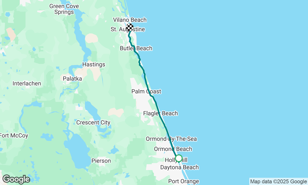 Daytona to Saint Augustine 