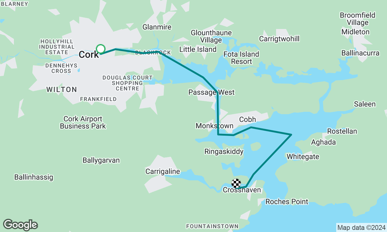 Cork City to RCYC