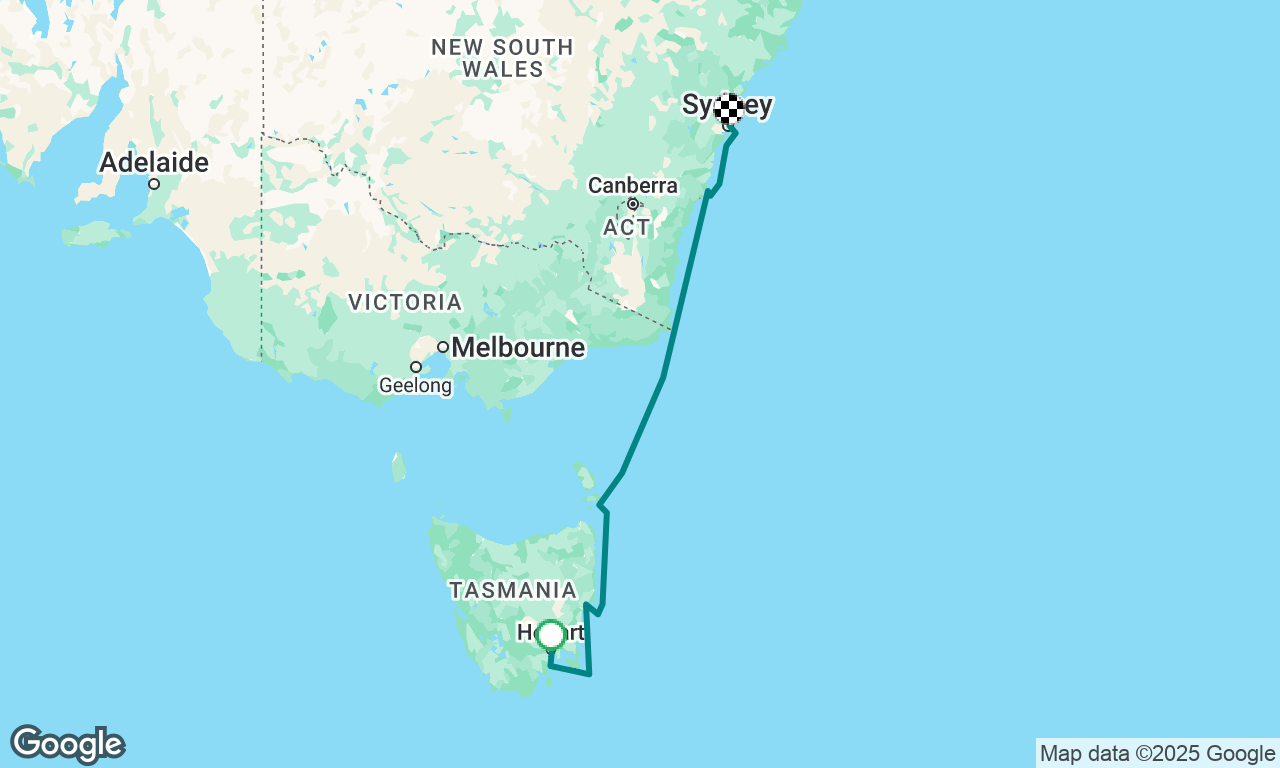 Hobart to Sydney East Coast Voyage
