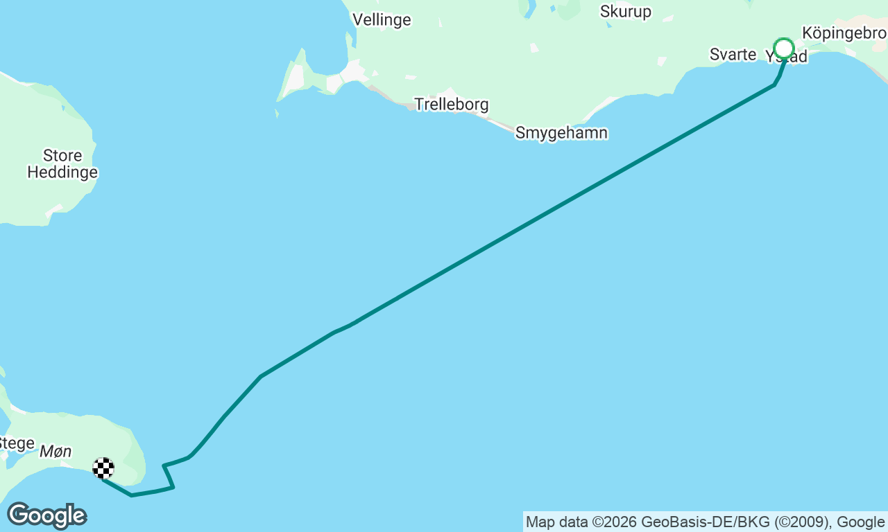 To Klintholm from Ystad