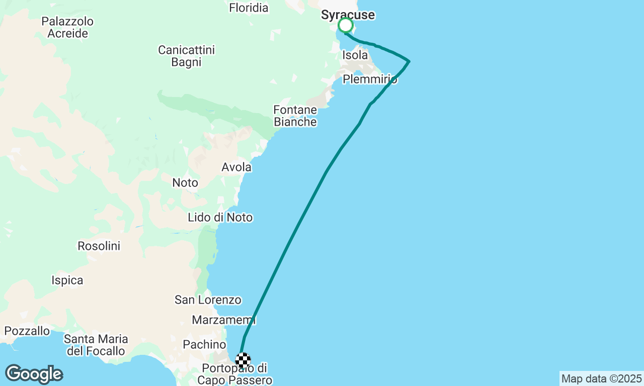 Syracuse to Capo Passero