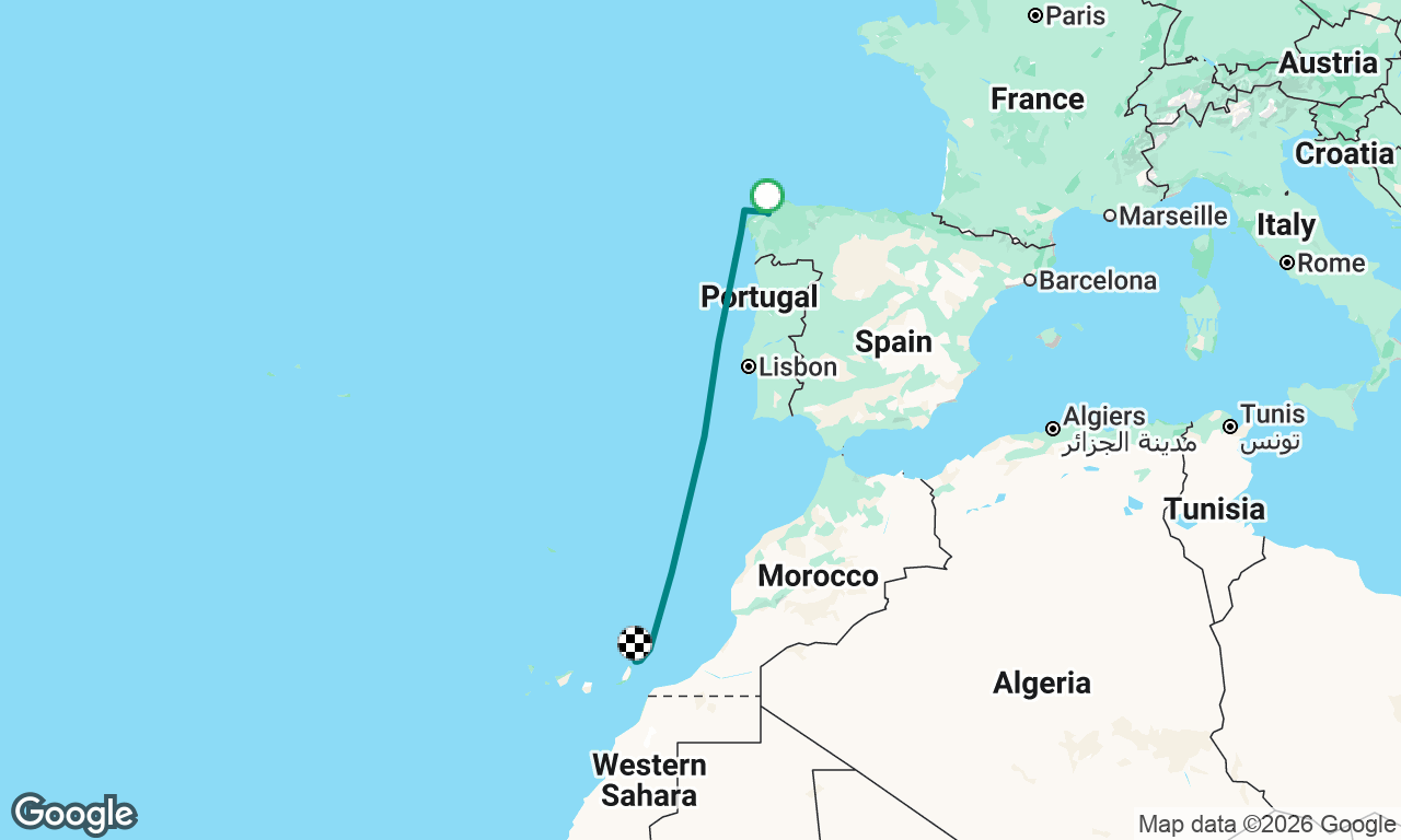 Voyage map