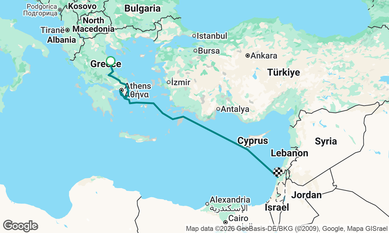Voyage map