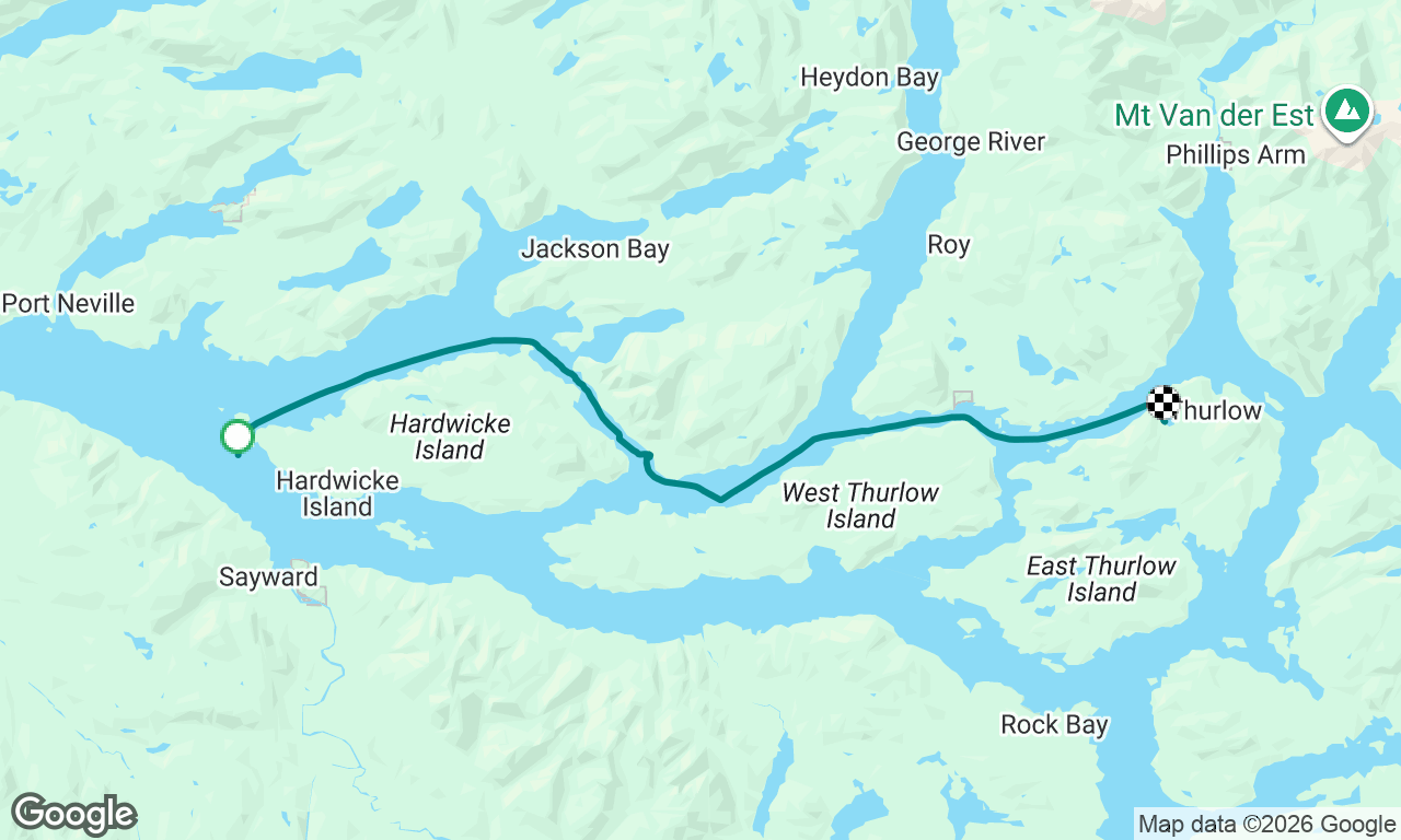 Kelsey Bay to Bickley Bay