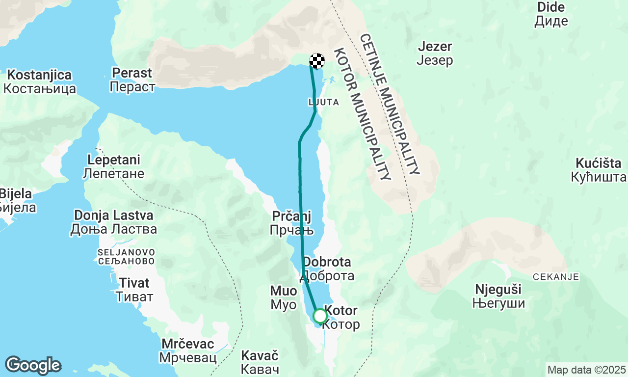 Kotor to Mussel Farm