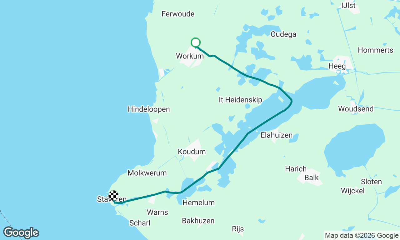 Workum naar Stavoren