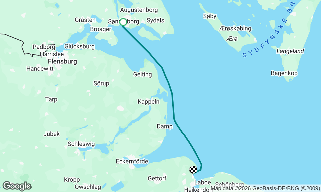 Sonderburg nach Kiel Schilksee