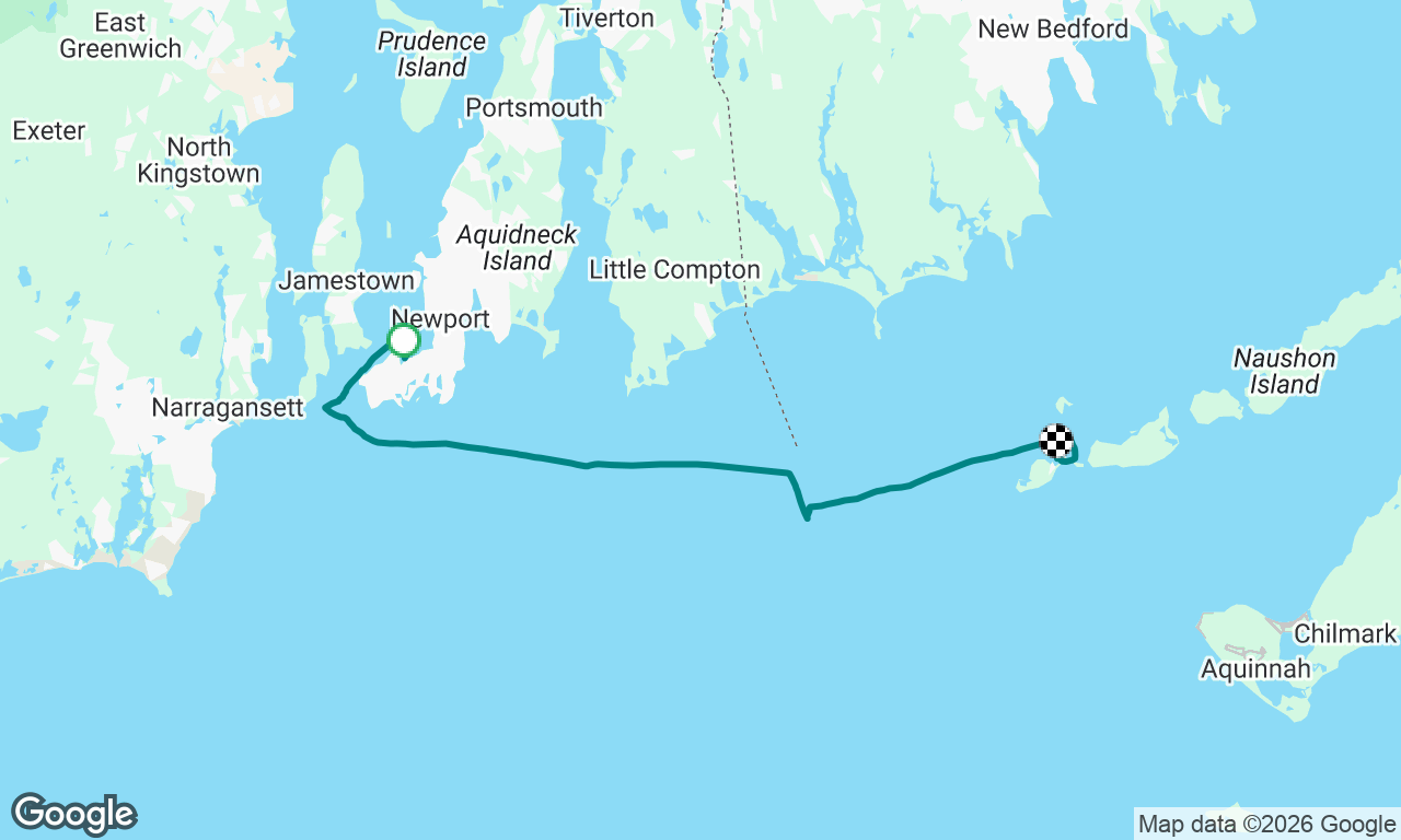Newport to Cuttyhunk with 15knts of wind