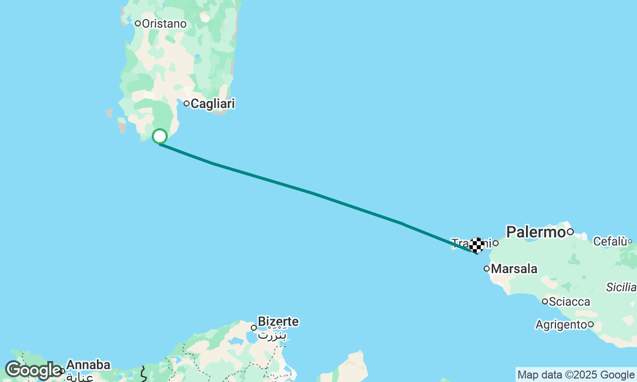 Sardinia to Sicilia 