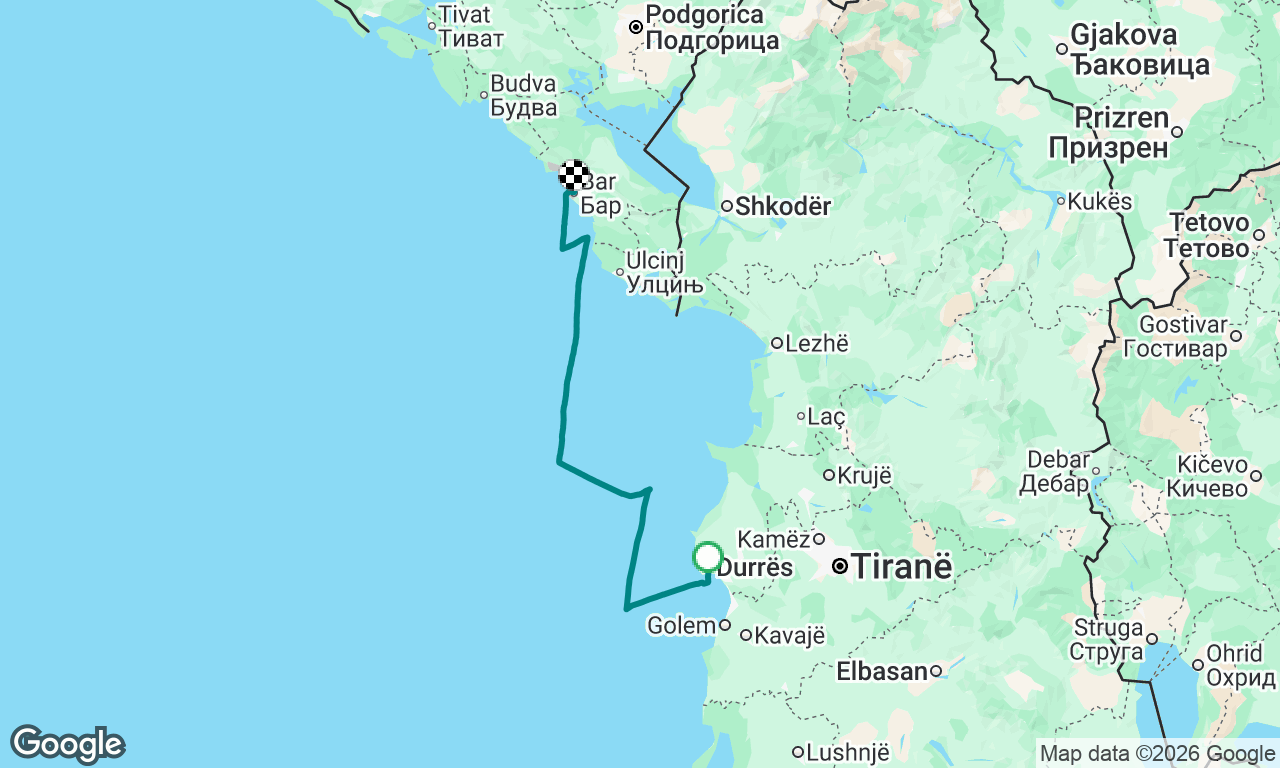 Voyage map