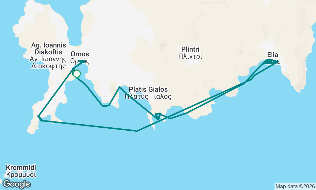daily route mykonos 
