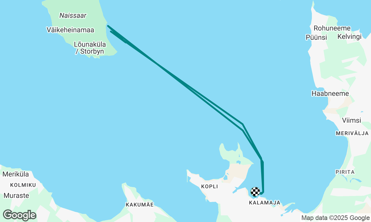 Founder sailing