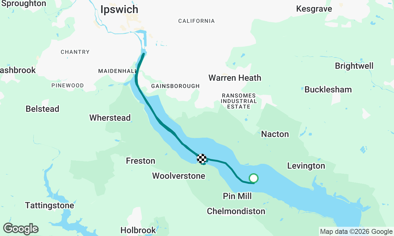 Day 2 Pinmill to woolverstone.