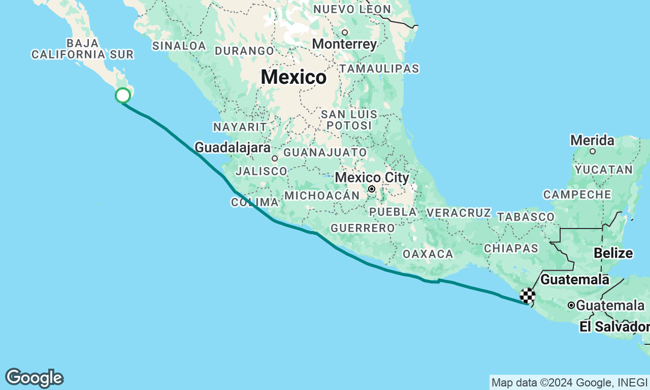 Delivery Viking 68 Cabo to Ft Lauderdale, 1st leg, stuck in Chiapas for repairs. 