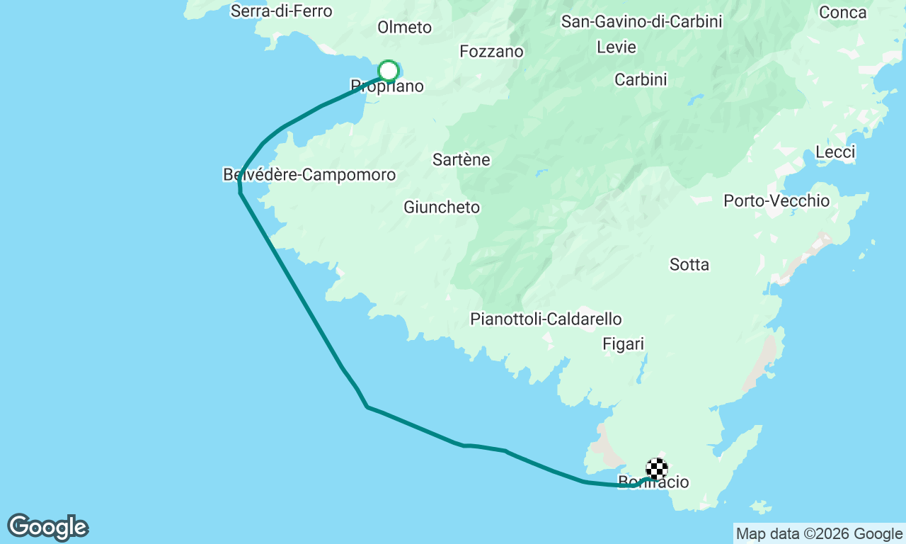 Voyage map