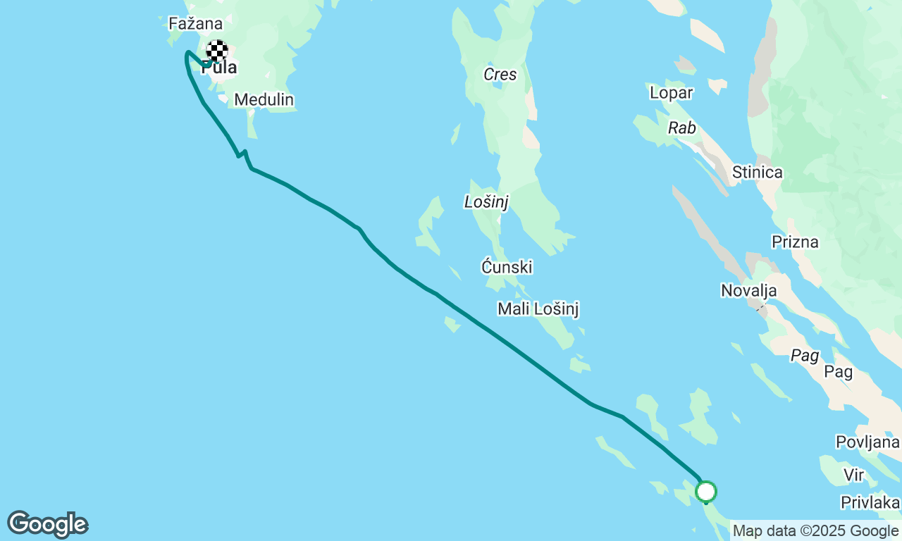 Zapped North to Pula