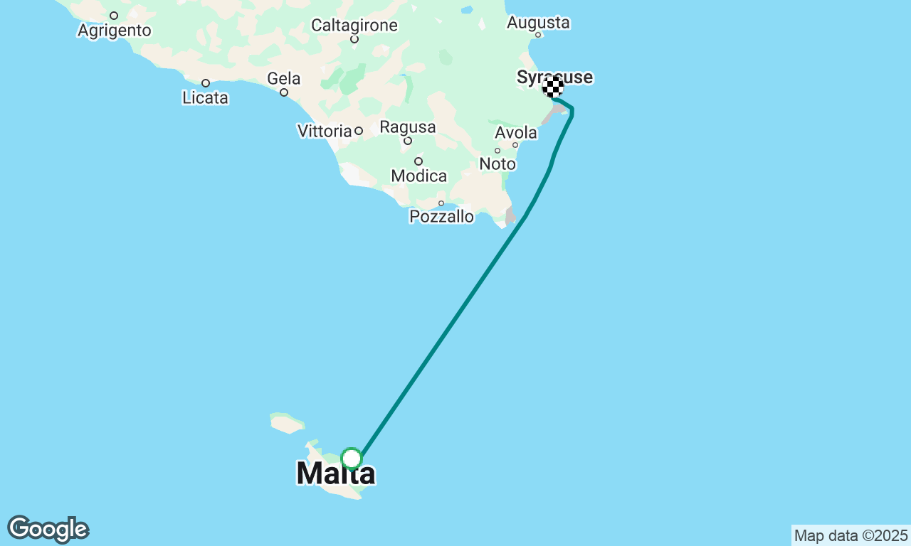 Valletta to Syracuse